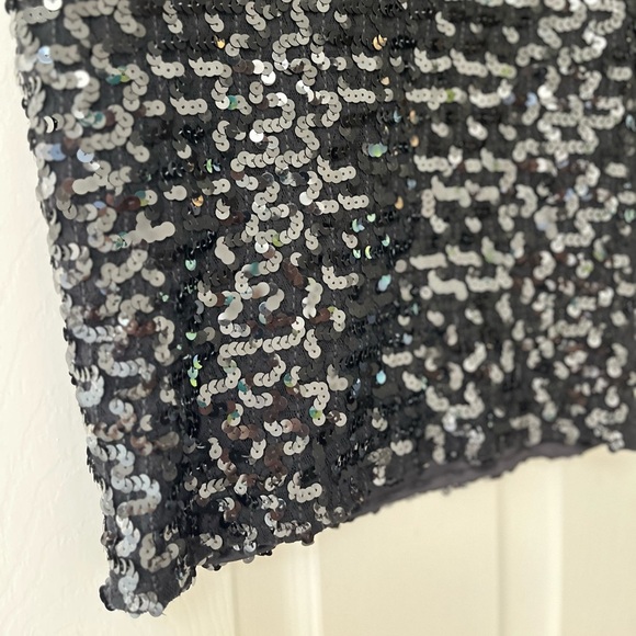 Vintage Black 80s 90s Mini Skirt S Canadian Made - Picture 4 of 15